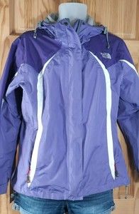 Women's Large THE NORTH FACE Jacket Summit Series Hyvent Coat Purple Detach Hood